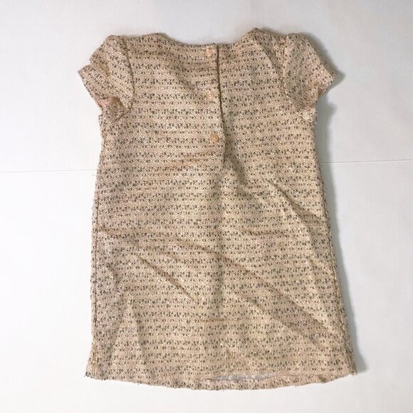 Janie and Jack Blush Bouclé Dress, Size 3 - Picture 3 of 5